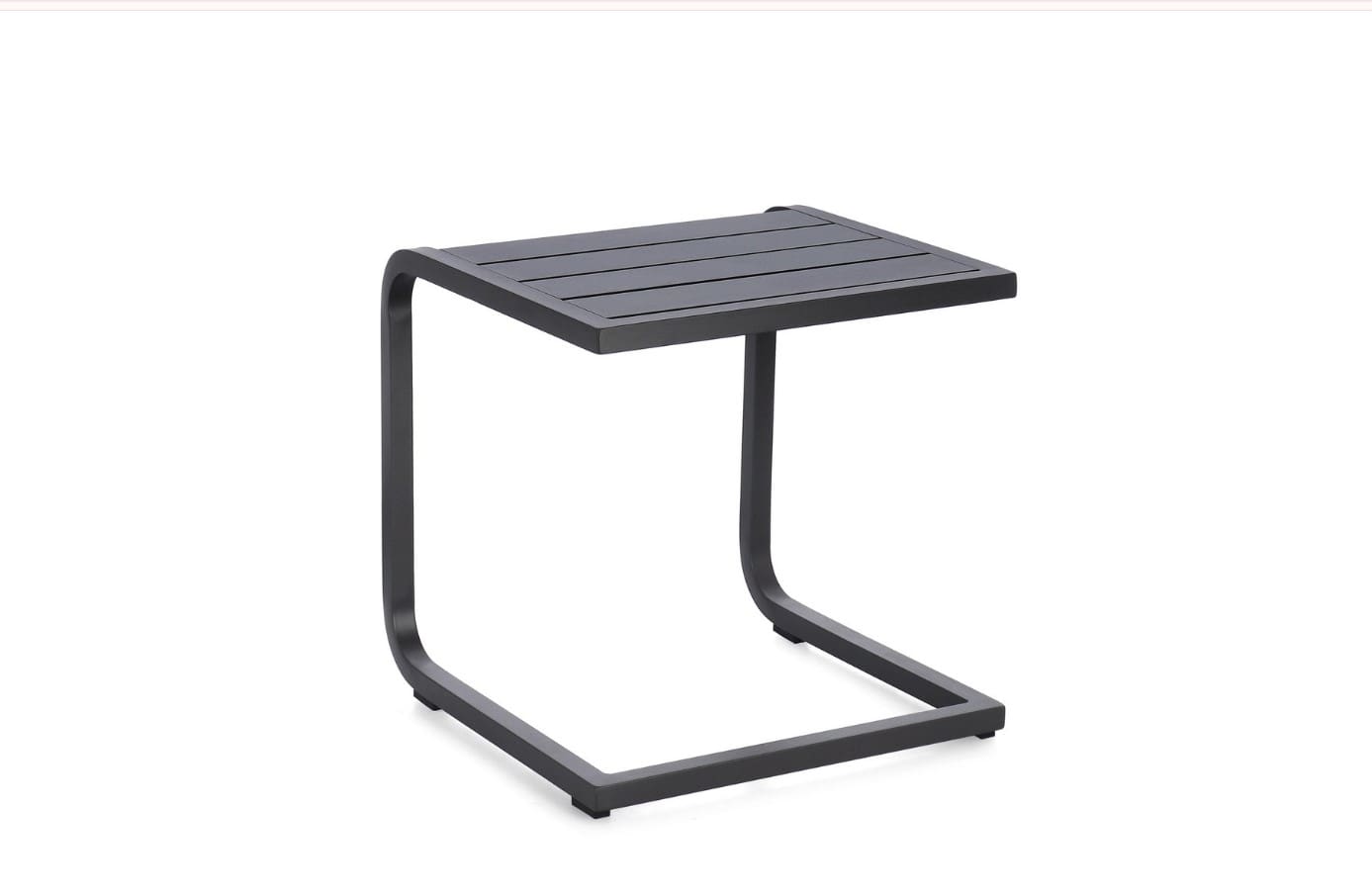 MESA AUX TAYLOR 40X40 GRIS OSCURO