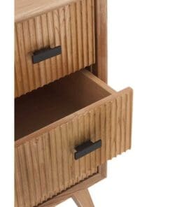 Alternative view of COMODA 3 CAJONES CHAPADA EN FRESNO COLOR NATURAL