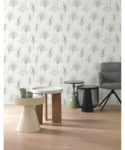 Alternative view of MESA AUXILIAR DE METAL Y MARMOL GRIS VERDOSO