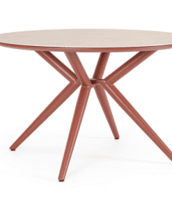 MESA CABAS D120 COBRE+ 4 SILLAS C-R C-COJ SALINES COBRE