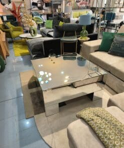 MESA DE CENTRO 100X100 ESPEJO