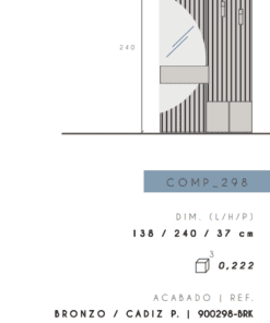 Alternative view of INFINITY ENTRADA Nº231 BRONCE/CADIZ 138CM