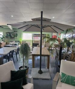 NOUVEAU PARASOL SOLEIL ATHÈNES 3X3 T.3311 GRIS CLAIR.