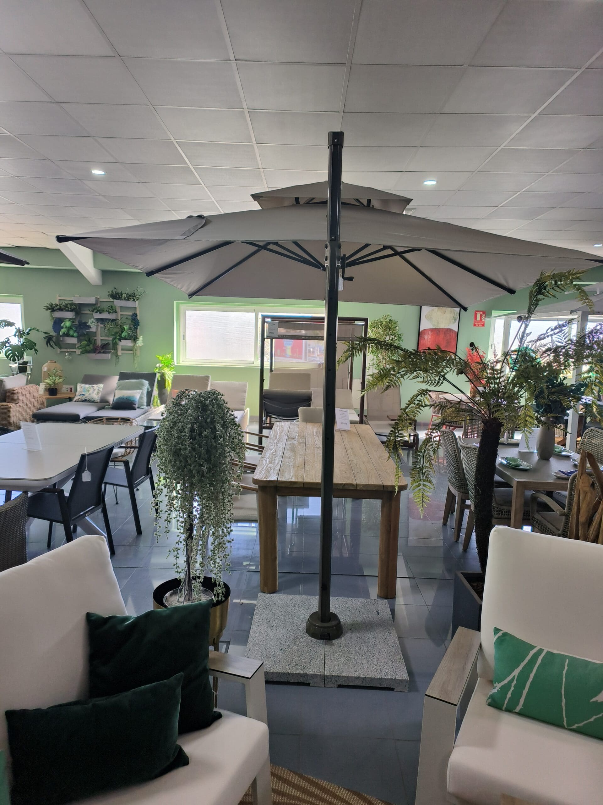 NOUVEAU PARASOL SOLEIL ATHÈNES 3X3 T.3311 GRIS CLAIR.