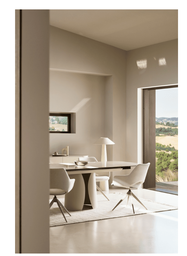 MESA EXTENSIBLE ARDIS 180/240 BEIGE CLARO - Imagen 2