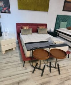 CAMA EDDIE 160X200 C.PINKY 11 RUBINO+FUNDA EXTRA COLOR BEIGE