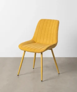 SILLA AMARILLO TEJIDO-METAL CONTRACT 50 X 60 X 85 CM