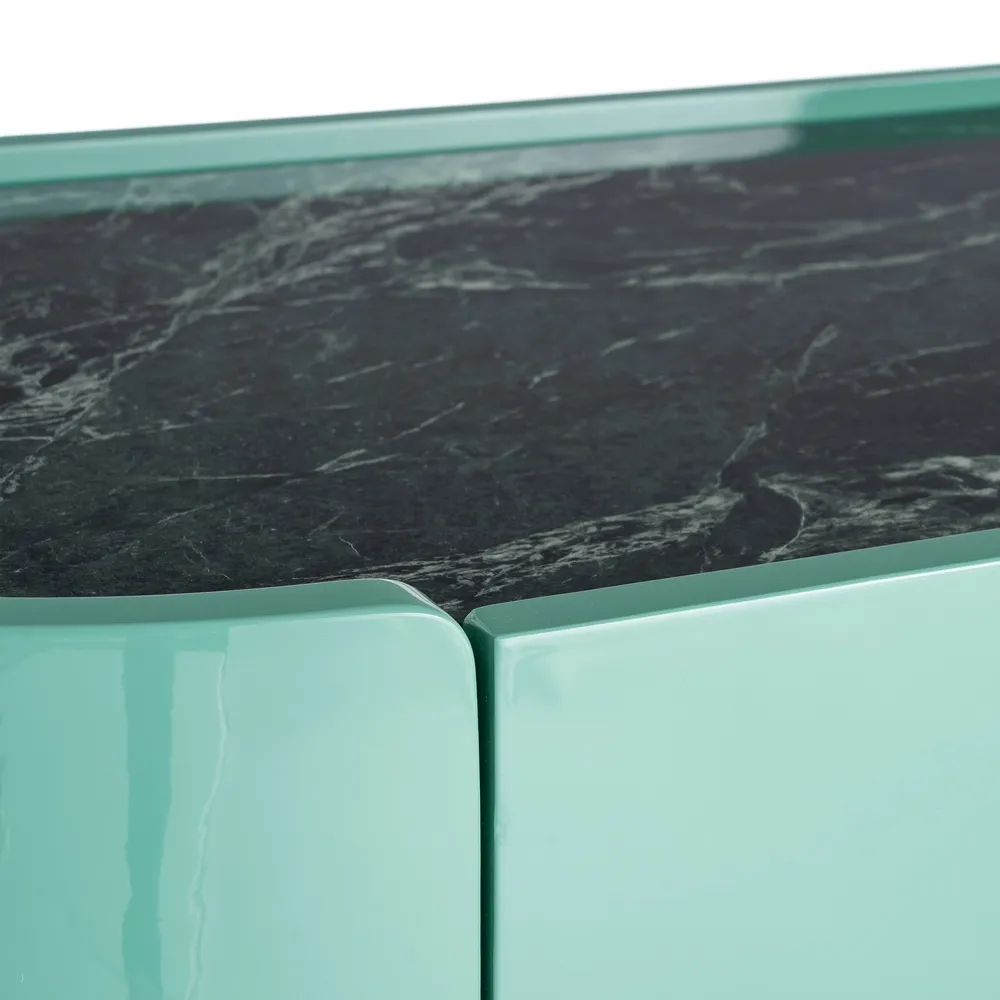 APARADOR LACADO VERDE MÁRMOL-DM SALÓN 160 X 45 X 75 CM - Image 3