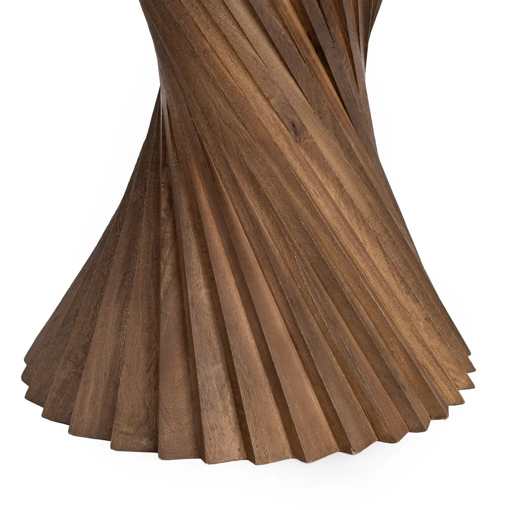 MESA COMEDOR MÁRMOL/MADERA SALÓN 120 X 120 X 76 CM - Imagen 4