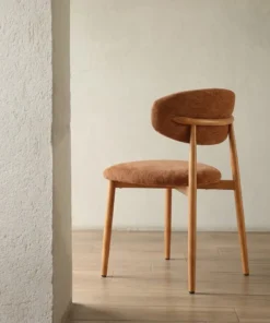 SILLA MELOCOTÓN TEJIDO-METAL CONTRACT 53 X 51 X 76,50 CM