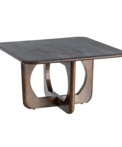 Alternative view of MESA CENTRO MIEL MADERA DE MANGO 80 X 80 X 45 CM