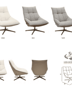 SERRES Armchair (Taupe). - Image 2