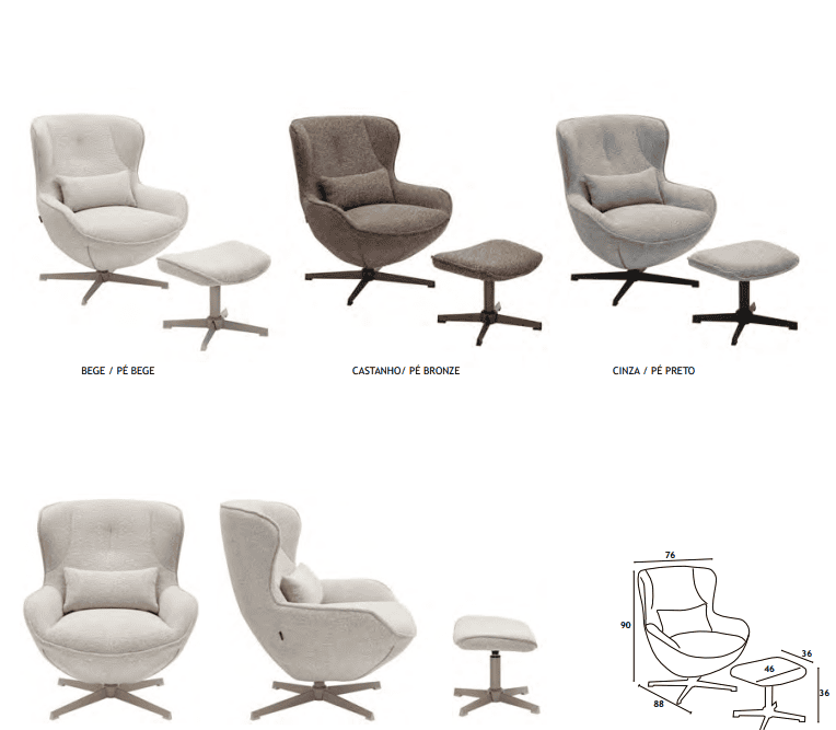 ANCELLE Armchair, beige. - Image 2
