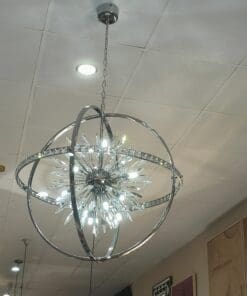 Alternative view of Lampara Plata Cristal