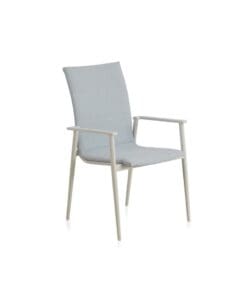 Alternative view of SILLONES ALUMINIO BLANCO TAPIZADO EN AZUL CLARO