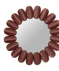ESPEJO METAL REDONDO BURGUNDY 85x6x85 CM