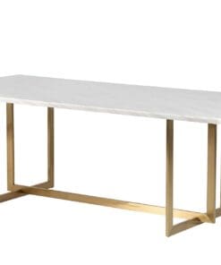 MESA COMEDOR MARMOL INOX. TEBAS 220x100x76 CM - Imagen 2