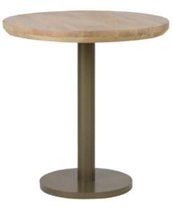MESA COMEDOR MADERA MANGO METAL MARRON 70x70x72 CM - Imagen 2