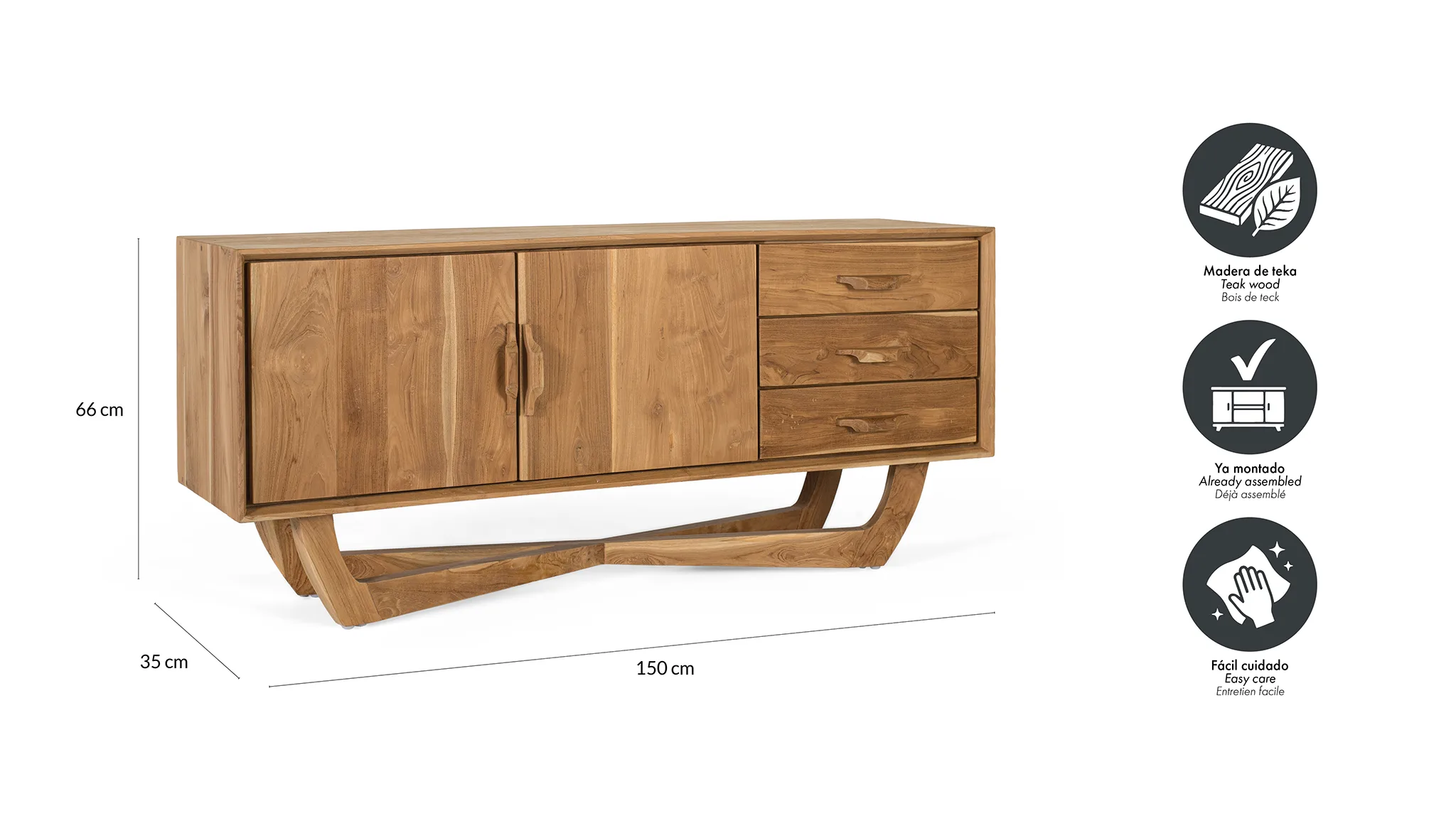 Mueble de TV Nova 150cm - Imagen 3