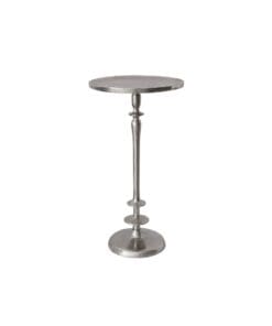 MESA AUX. REDONDA ALUMINIO PLATA 30DX58 CMS.