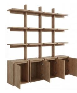 ESTANTERIA KAR 4P Y ESTANTES FRESNO 193X40X200 CMS. — изображение 3