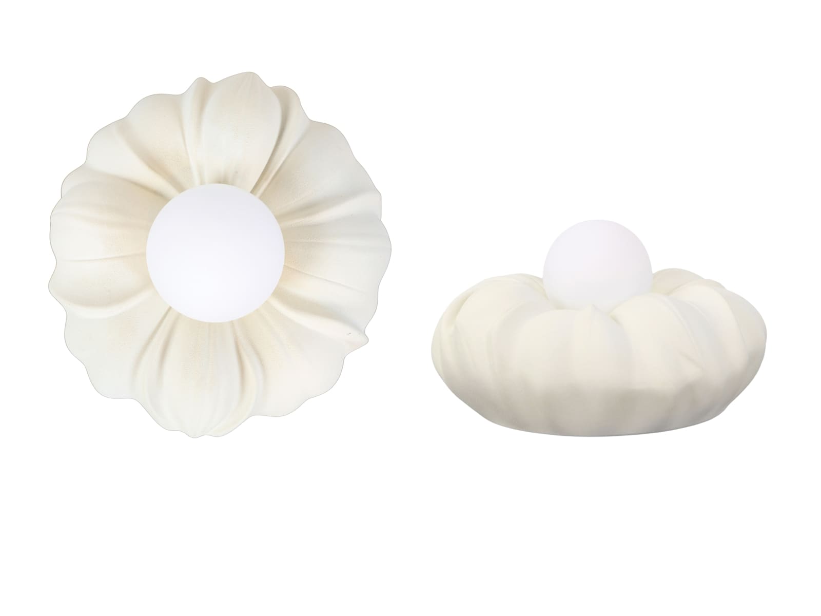 APLIQUE DE PARED MAGALI FLOR CERAMICA 28D. CMS.